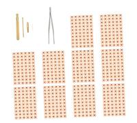 COLLBATH Kit De Acupuntura Auricular Con Pegatinas De Masaje y Herramientas De Cuidado De Oído Para Estrés y