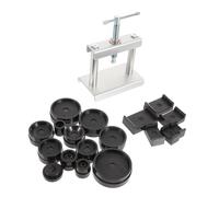 COLLBATH Kit de Herramientas para Cierre de Caja de Reloj con Moldes | Hierro y Plástico, Manija Giratoria, Ajuste Superior E Inferior, para Tapa Trasera y Cambio de Batería