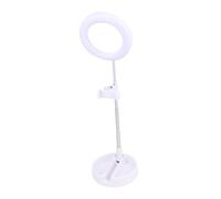 COLLBATH Lámpara de Escritorio LED con Anillo de Luz para Móvil, Soporte Multifuncional de Abs y Aluminio, 64 Led, Adecuado para Video y Live
