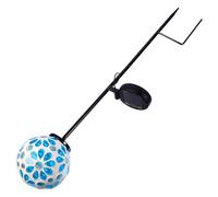 COLLBATH Lámpara Solar para Césped Mosaico, Luz LED Decorativa para Jardín Exterior, Luz de Inserción Suelo Encendido Automático, Adecuado para Patio y Paisaje, Color 9