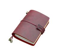 COLLBATH Leather Journal Clásico de Cuero de Vaca para Diario de Viaje y Oficina Hojas Interiores de Tres Patrones Adecuado para Dibujo y Escritura