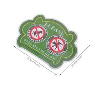 COLLBATH Letrero de Advertencia para Patio Verde Resistente Intemperie Instalación Fácil para Prohibir Excrementos y Orina de Perros Jardín Delantero