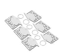 COLLBATH Llaveros de Graduación 2026 Mdf 6 Piezas Sublimación sin Estampado 70x50x3mm Recuerdo Temporada Graduación Accesorio Clase DIY para Regalos y Decoración