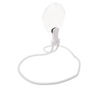 COLLBATH Lupa Colgante Cuello Manos Libres Lupa de Aumento Grande Blanca Herramienta de Aumento para Leer Bordar y Trabajos Manuales Adecuado para Personas Mayores