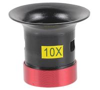 COLLBATH Lupa de Relojero Profesional Aumento 10x para Reparación de Vidrios, Diseño Compacto de Metal y Vidrio Adecuado para Monedas, Sellos y Uso en Casa