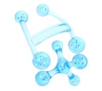 COLLBATH Masajeador De Espalda Portátil 2piezas h Azul Cuatro Bolas Masajeador Manual Pequeño Adecuado Para Relajación y Del Estrés Para Uso Doméstico