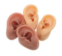 COLLBATH Modelo De Anatomía De Oreja De 2 Pares Oreja Falsa De Silicona Modelo De Silicona Parte Del Cuerpo Simulación De Auricular De Perforación