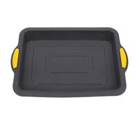 COLLBATH Molde de Silicona para Hornear Pan Rectangular 1 Unidad, Antiadherente, Flexible y Estable, Color Gris y Amarillo, Apto para Horno y Lavavajillas, Adecuado para Pan Casero,