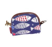 COLLBATH Monedero Pequeño Japonés para Monedas y Tarjetas, Bolsita de Tela Diseño de Concha, Monedero de Mujer Práctico para Uso Diario, Accesorio Compacto y Ligero Estilo Aleatorio