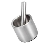 COLLBATH Mortero de Cocina de Acero Inoxidable 304 Machacador Manual para Ajos y Especias Bol Compacto para Triturar Ingredientes Utensilio Multifuncional Adecuado para Uso Doméstico y