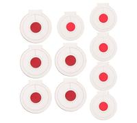 COLLBATH Objetivos de Tiro de Microfibra 10 Piezas Blancos Firmes y Estables para Práctica de Tiro y Colgar en Árboles