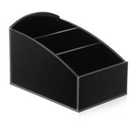 COLLBATH Organizador de Azúcar para Estación de Café Negro, Caja para Bolsitas de Té y Condimentos, Soporte de Almacenamiento de Plástico Resistente para Cocina, Hogar y Oficina, Diseño