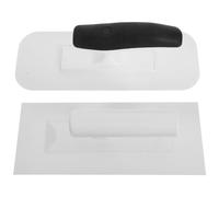 COLLBATH Paleta de Yeso de Plástico 2 Piezas Borde Cuadrado y Curvo Llana para Alisar Paredes y Revoques Herramienta Manual para Recubrimiento Artístico en Decoración Mural