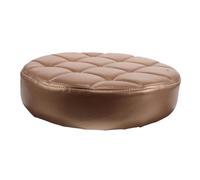 COLLBATH Panel De Taburete Redondo De Cuero Sintético Asiento Acolchado para Taburete De Bar Tapete De Repuesto para Casa y Oficina