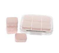 COLLBATH Pastillero Portátil de Viaje Organizador de Diarios de 4 a 6 Compartimentos Estuche Pequeño para Material Resistente Y Ligero