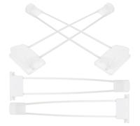 COLLBATH Patas Plegables de Horquilla para Mesa de Centro 30 CM de Hierro Resistente Juego de 4 Patas Metálicas Blancas para Muebles Auxiliares y Escritorio Ideales para Camping y Uso