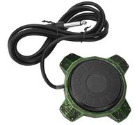 COLLBATH Pedal Elástico para Tatuajes con Cable Aluminio Electrochapado Conmutador para Máquinas Profesionales de Tatuar Compacto y Fácil de Usar para Artistas de Tatuajes