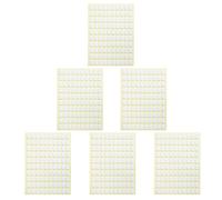 COLLBATH Pegatinas Adhesivas Transparentes de Doble Cara 6 Hojas Ovaladas Claras, Accesorio sin Esfuerzo y Ahorro para Uñas Postizas Decoración de Uñas
