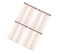 COLLBATH Pegatinas de Cejas Temporales Realistas 3d a Prueba de Agua Tecnología de Transferencia, Adhesivo Fácil de Aplicar y Forma Natural para Mujeres, 4 Hojas