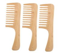 COLLBATH Peine De 3 Piezas Para Peluquería Peine De Dientes Anchos Para Peinar Para Desenredar Para Pelucas