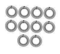 COLLBATH Peine Elástico Circular Plástico 10 Unidades Tamaño Ajustable Para Mujer y Niña Uso Multifuncional En Maquillaje Ducha Ejercicio Diadema Flexible Ligera