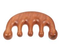 COLLBATH Peine Raspador Cuero Cabelludo Peine de Cuidado 8.5X5.6 CM Dientes Anchos y Modelado para Estimular la Circulación Cabello Cuello y Espalda