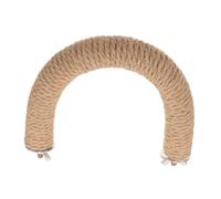 COLLBATH Percha De Cuerda para Pájaros Juguete para Loro Soporte De Yute y Inoxidable Accesorios De Jaula para Aves