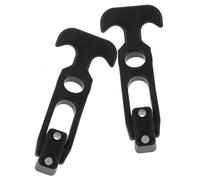 COLLBATH Pestillo de Goma Elástica 2 Piezas Manija en T para Capó de Coche y Caja de Herramientas, Cierre Flexible Antivibración Resistente para Puerta de Refrigerador y Congelador