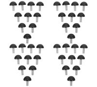 COLLBATH Pies Niveladores Ajustables para Muebles Tornillo Roscado M6 X 15 MM 200 Piezas Antideslizantes para Patas de Mesa y Silla Base Semicircular de 20 MM para Protección y