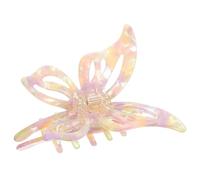 COLLBATH Pinza de Garra Cabello de 9.3 Cm en Color Amarillo y Púrpura, Clip de Acetato Ligero para Mujer, Accesorio para Peinados Versátiles y Sujeción Cómoda del Cabello Largo