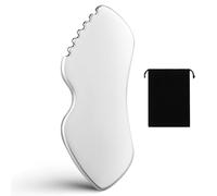 COLLBATH Placa de desguace Facial Masajeador facial herramientas de masaje Tabla raspadora para la cara herramienta para raspar la cara Acero inoxidable Silver