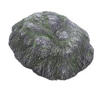 COLLBATH Plataforma para Tortugas con Rampa de Escalada Isla Flotante para Tomar el Sol Cueva de Resina para Reptiles Refugio Estable y Fácil de Limpiar para Acuarios