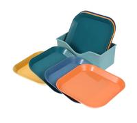 COLLBATH Plato para Gatos Cuenco Cuadrado Pequeño para Mascotas Diseño Práctico