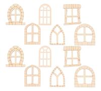 COLLBATH Puertas de Hadas y Diseño Natural Fácil Instalación sin Terminar de Madera 100 Ideales para Decoración Navideña para Jardín Miniatura y Casas de Hadas