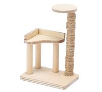 COLLBATH Rascador De Madera Miniatura para Gatos Modelo De Mini Casa De Madera Accesorio Decorativo