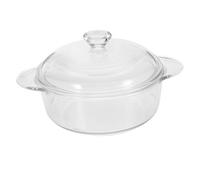 COLLBATH Recipiente De Vidrio Resistente Al Calor Ensaladera Grande Cuenco De Vidrio para Servir Ensaladas Postres y Dulces con Tapa para Guardar Alimentos Secos