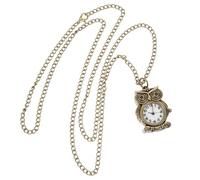 COLLBATH Reloj de Bolsillo Retro Diseño de Búho, Metal Durable, Fácil de Llevar, Precisión, Adecuado para Bodas y Fiestas, Estilo Único Vintage