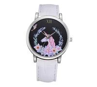 COLLBATH Reloj de Cuarzo Correa de Cuero, Diseño de Unicornio para Estudiantes, Lectura Fácil y Ajuste Cómodo, Adecuado Escuela Día del Niño
