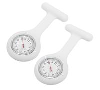 COLLBATH Reloj de Enfermera Bolsillo Broche de Acero Inoxidable Función Segundero para Mujer Uso Médico Auxiliar Enfermería Tamaño Pequeño