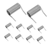 COLLBATH Resorte de Bisagra de Cierre Automático para Puerta, Accesorio de Resorte de Torsión 1,6 Mm X 10 Mm X 21 Mm, Pack de 10 Piezas para Bisagras de Gabinete, Uso en Puertas y