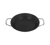 COLLBATH Sartén Grill de Acero Inoxidable con Doble Asa Sartén Antiadherente para Cocina por Inducción Plancha Plana para Desayunos Tortillas y Ramen