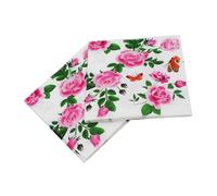 COLLBATH Servilletas De Papel Desechables Con Luz Led Mejoradas Paquete De 20 Servilletas Con Estampado De Rosas Para Fiestas