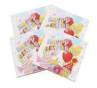 COLLBATH Servilletas De Papel Personalizadas Para El 80.° Cumpleaños 20 Hojas Por Paquete 4 Paquetes