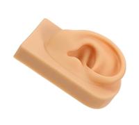COLLBATH Soporte de exhibición de pendientes molde para perforar la oreja piercing en la oreja Practica para los aretes modelo de oído simulado modelo gel de sílice Caqui