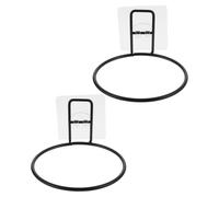 COLLBATH Soporte de Pared para Cuencos de Gatos y Perros, 2 Unidades, Metal Resistente, Soporte Elevado Adhesivo para Comedero de Mascotas, Adecuado para Espacios Pequeños y Montaje Fácil