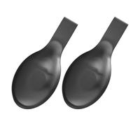 COLLBATH Soporte para Cuchara de Acero Inoxidable Resistente al Calor 25x9,5 Cm, Reposacucharas Antideslizante para Encimera de Cocina, Pack 2 Unidades para Cucharones y Espátulas