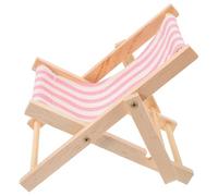 COLLBATH Soporte para Teléfono Varios Estilos Multifunción Forma de Silla de Playa Negro, Material Sintético Portátil y Decorativo Adecuado para Oficina y Varios Estilos