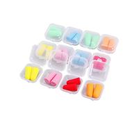 COLLBATH Tapones De Oído Antirruido De Para Dormir Estudiar y Trabajar Cajas De Azul Naranja Rosa Verde Rojo Reducción De Ruido y Óptima