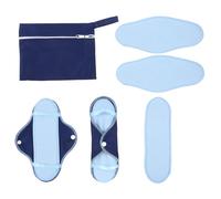 COLLBATH Toallas Sanitarias Lavables de Tela Pul 8 Piezas, Compresas Reutilizables Absorbentes para Menstruación Día y Noche, Transpirable y Antideslizante, Cuidado Íntimo Femenino