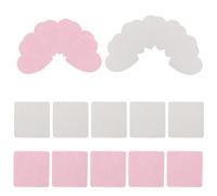COLLBATH Toallitas para Pegamento de Extensiones de Pestañas sin Pelusa Algodón 4 Cajas Formas Cuadradas Corazón y Rosa Limpiador Eficaz para Salones y Uso Personal